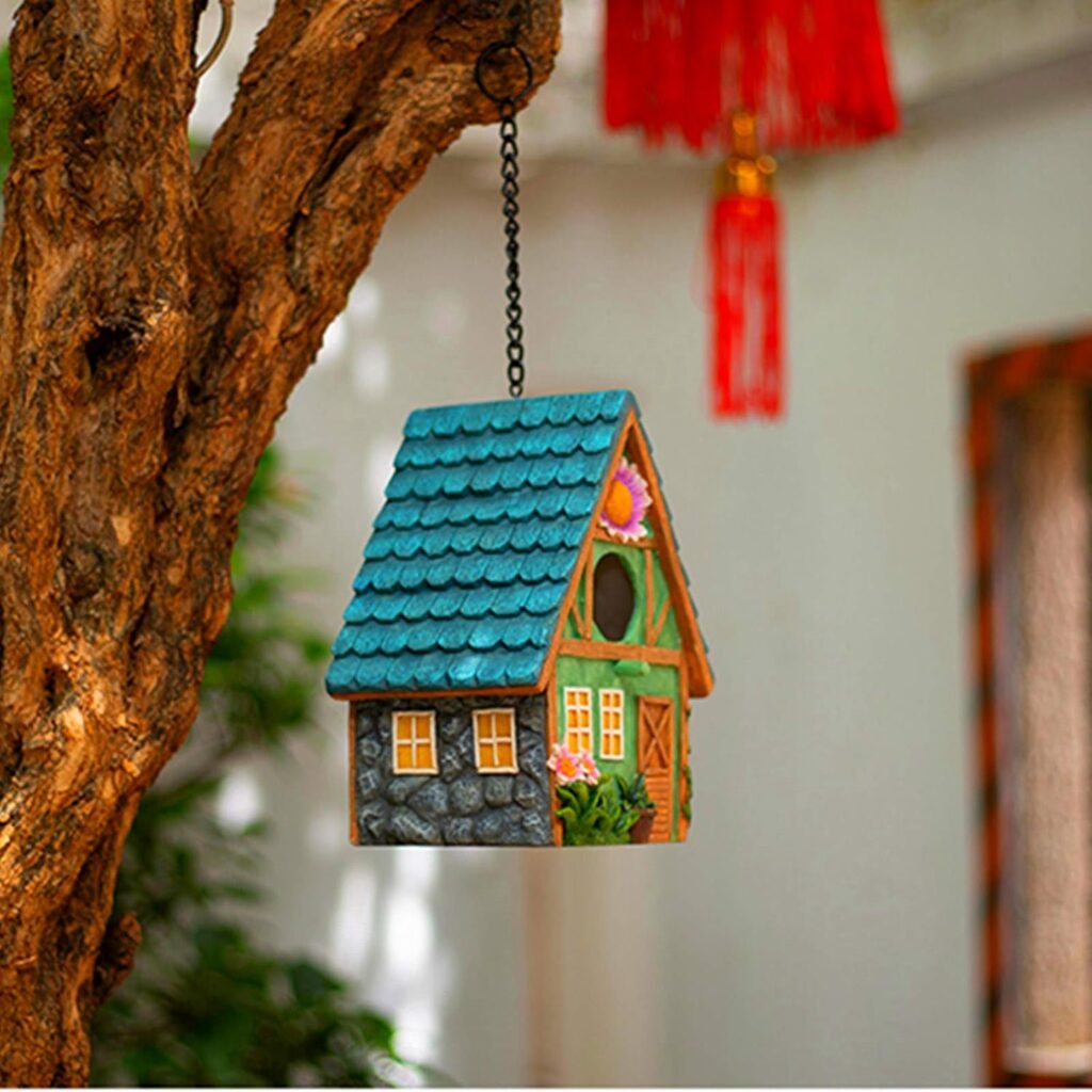 Bluebird House Durable Natural Wood Nesting 4