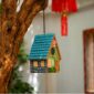 Bluebird House Durable Natural Wood Nesting 4