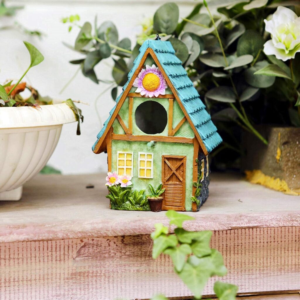 Bluebird House Durable Natural Wood Nesting 5