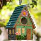Bluebird House Durable Natural Wood Nesting