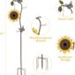 Charming Birdhouse Stake for Gardens and Backyards dimension