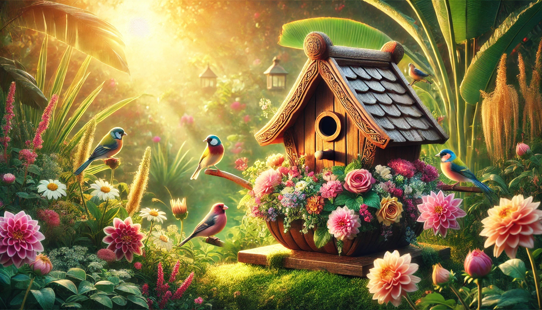 A Wooden Bird House That Turned My Garden Into A Vibrant Paradise
