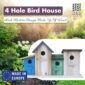 Decorative Birdhouse Handcrafted Rustic Design 2