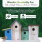 Decorative Birdhouse Handcrafted Rustic Design 3