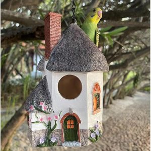 Decorative Garden Resin Bird House for Beautiful Gardens 1