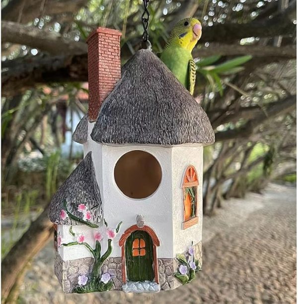 Decorative Garden Resin Bird House for Beautiful Gardens 1