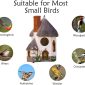 Decorative Garden Resin Bird House for Beautiful Gardens 5