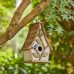 Decorative Outdoor Solid Wood Bird House with Pallet Roof 2