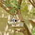 Decorative Outdoor Solid Wood Bird House with Pallet Roof 3