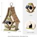 Decorative Outdoor Solid Wood Bird House with Pallet Roof 5