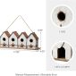 Hand-Painted Outdoor White Distressed Bird House - White Dimensions