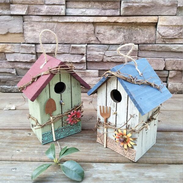 Handcrafted Wooden Birdhouse Durable Design