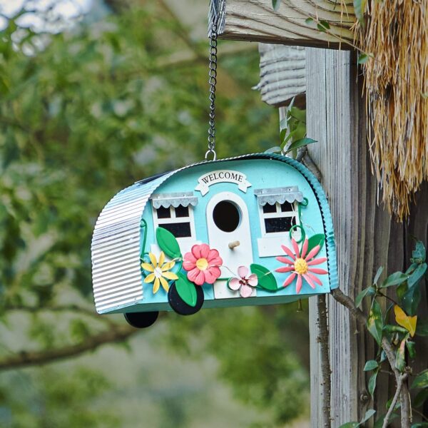 Hummingbird House Solar Lighted Design 1