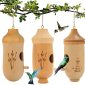 Outdoor Garden Natural Wooden Hummingbird Bird House