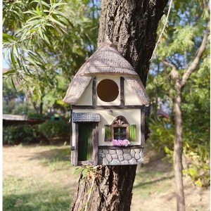 Outdoor Weatherproof Resin Birdhouse