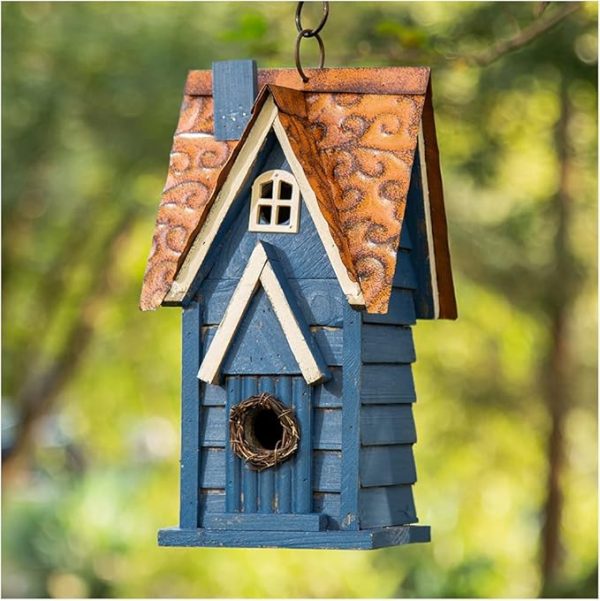 Rustic Garden Bird House Perfect for Outdoor Spaces 1