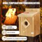 Sturdy Waterproof Birdhouse with Durable Design carbonization