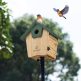 Wood Nesting Bird House with Predator Guard 2