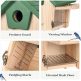 Wood Nesting Bird House with Predator Guard 3