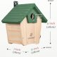 Wood Nesting Bird House with Predator Guard 4