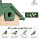 Wood Nesting Bird House with Predator Guard 5