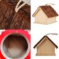 Wooden Birdhouse Durable Hanging Bird Shelter 5