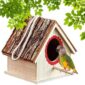 Wooden Birdhouse Durable Hanging Bird Shelter